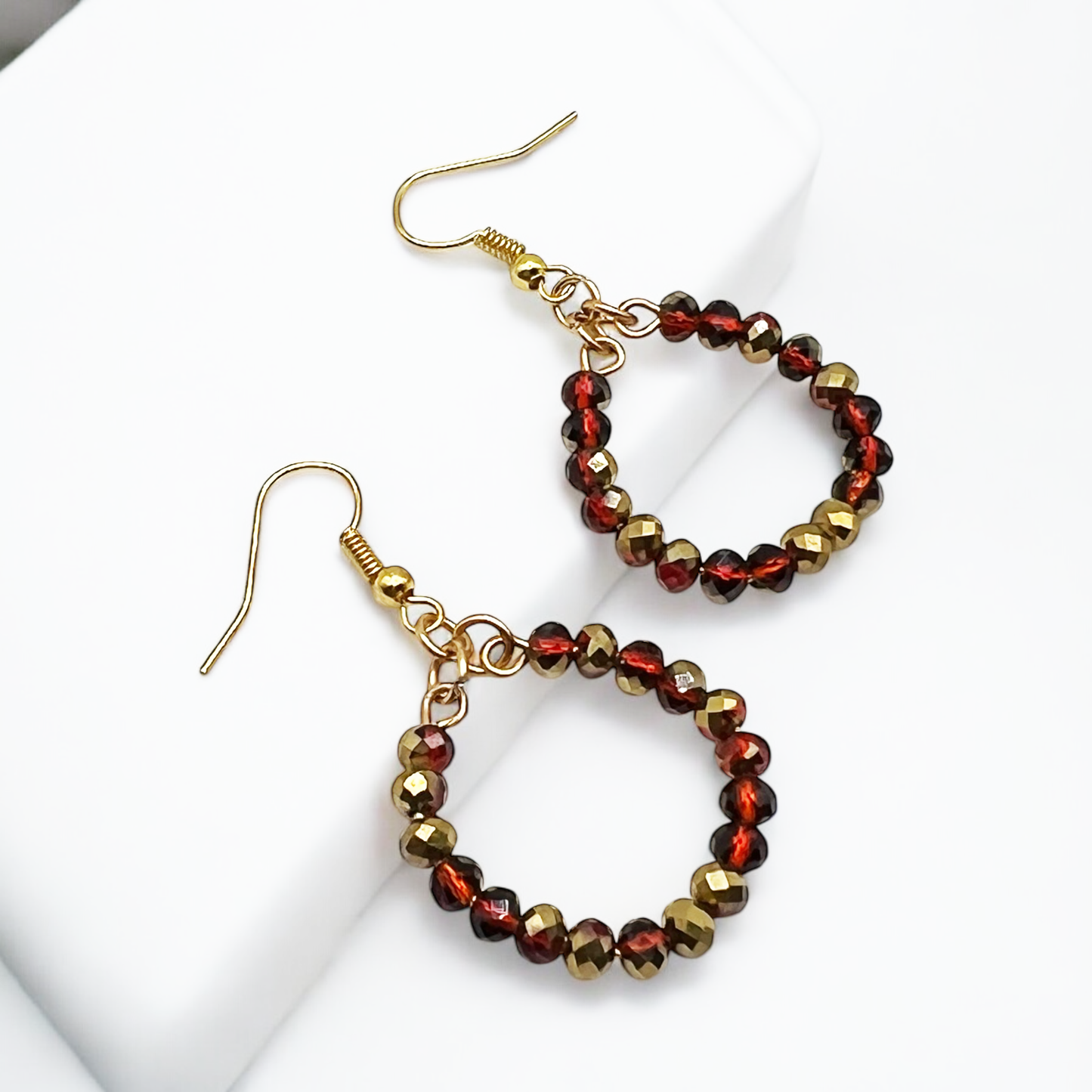 Scarlet Glam Hoops