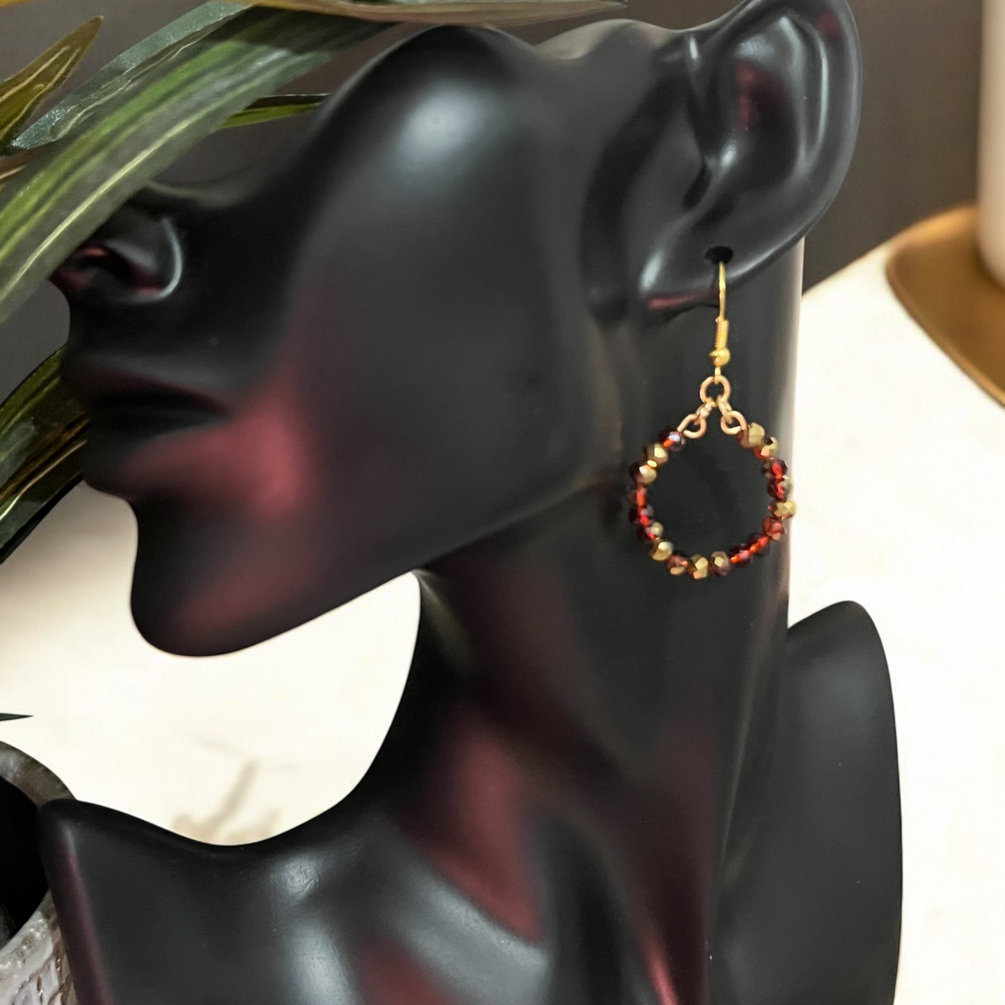 Scarlet Glam Hoops